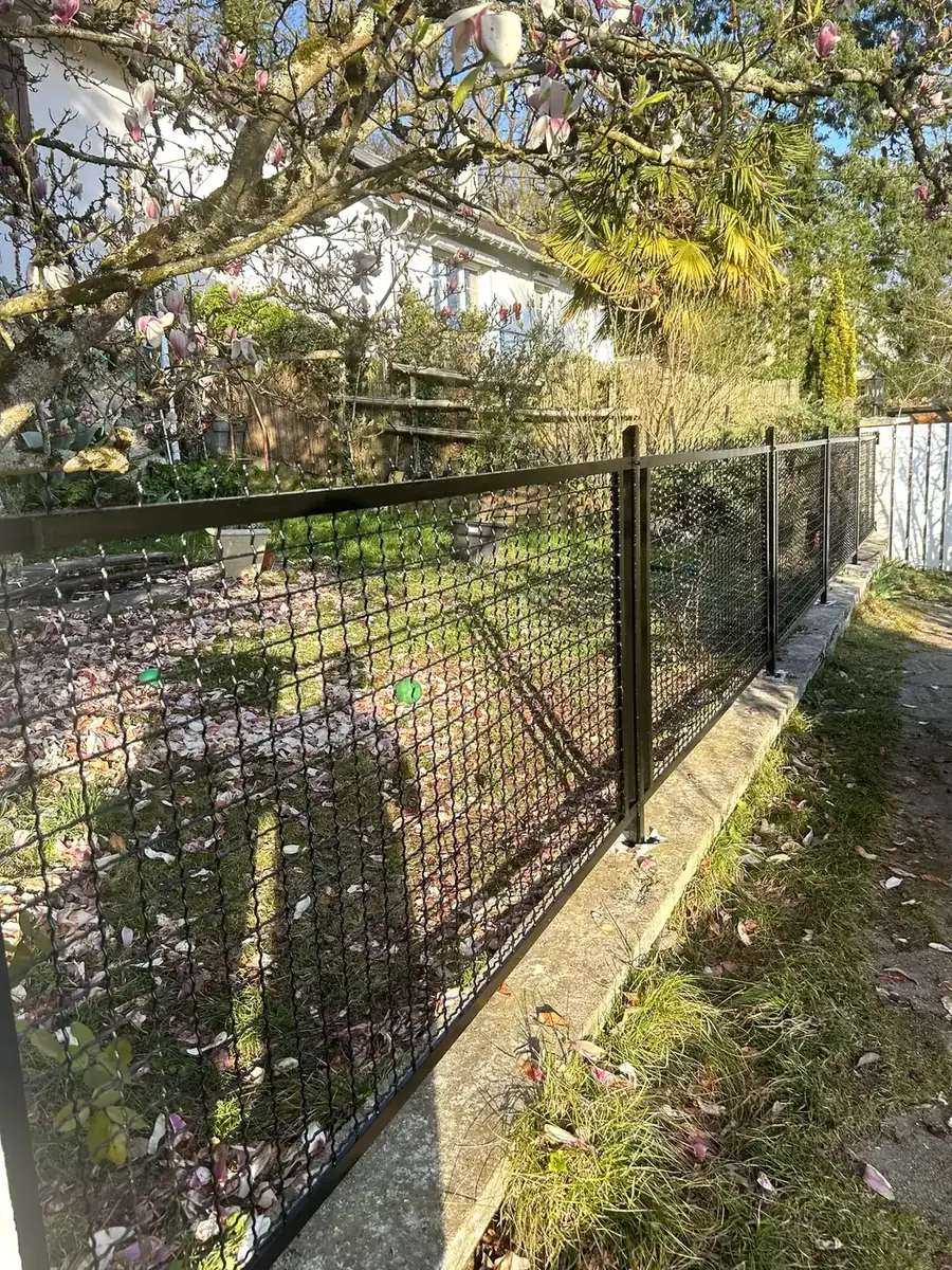 Clôture, après les travaux